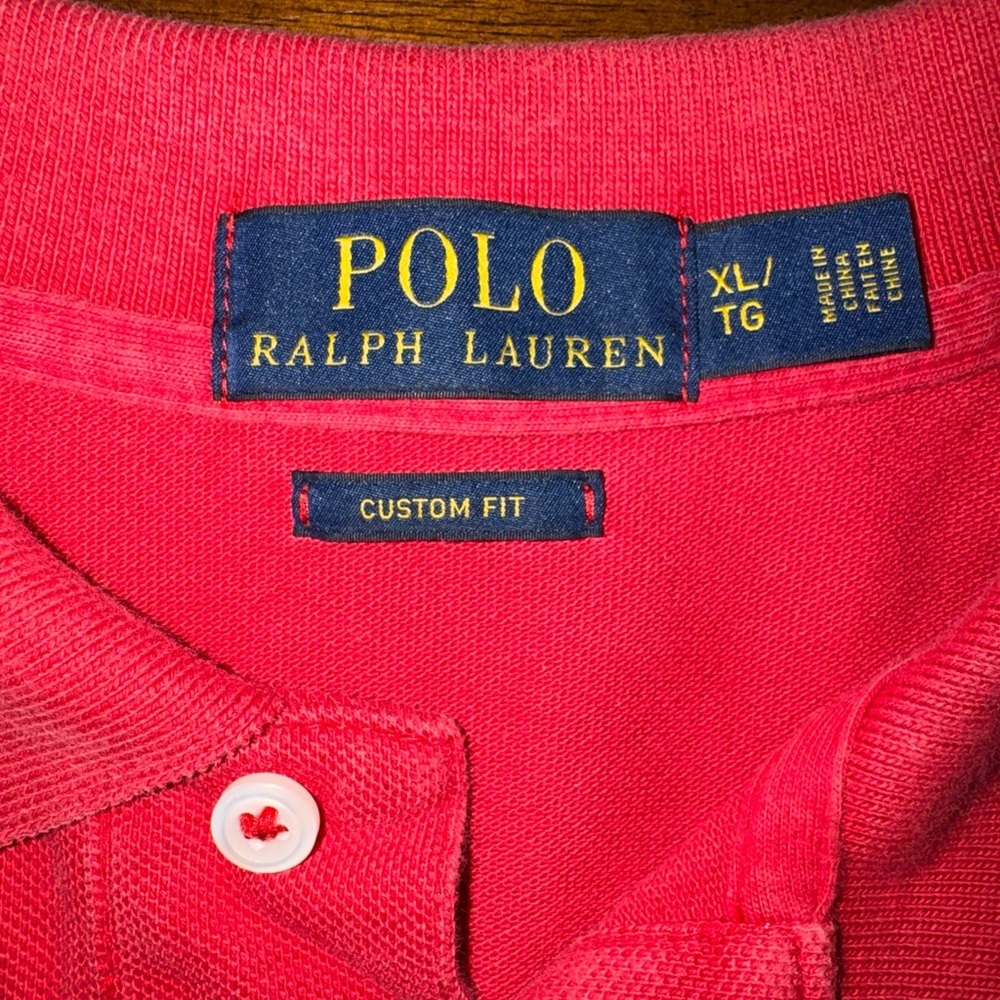 Polo Ralph Lauren S/S Polo Shirts Mens XL Lot of 3 Red Blue Striped Golf Cotton - Picture 8 of 15